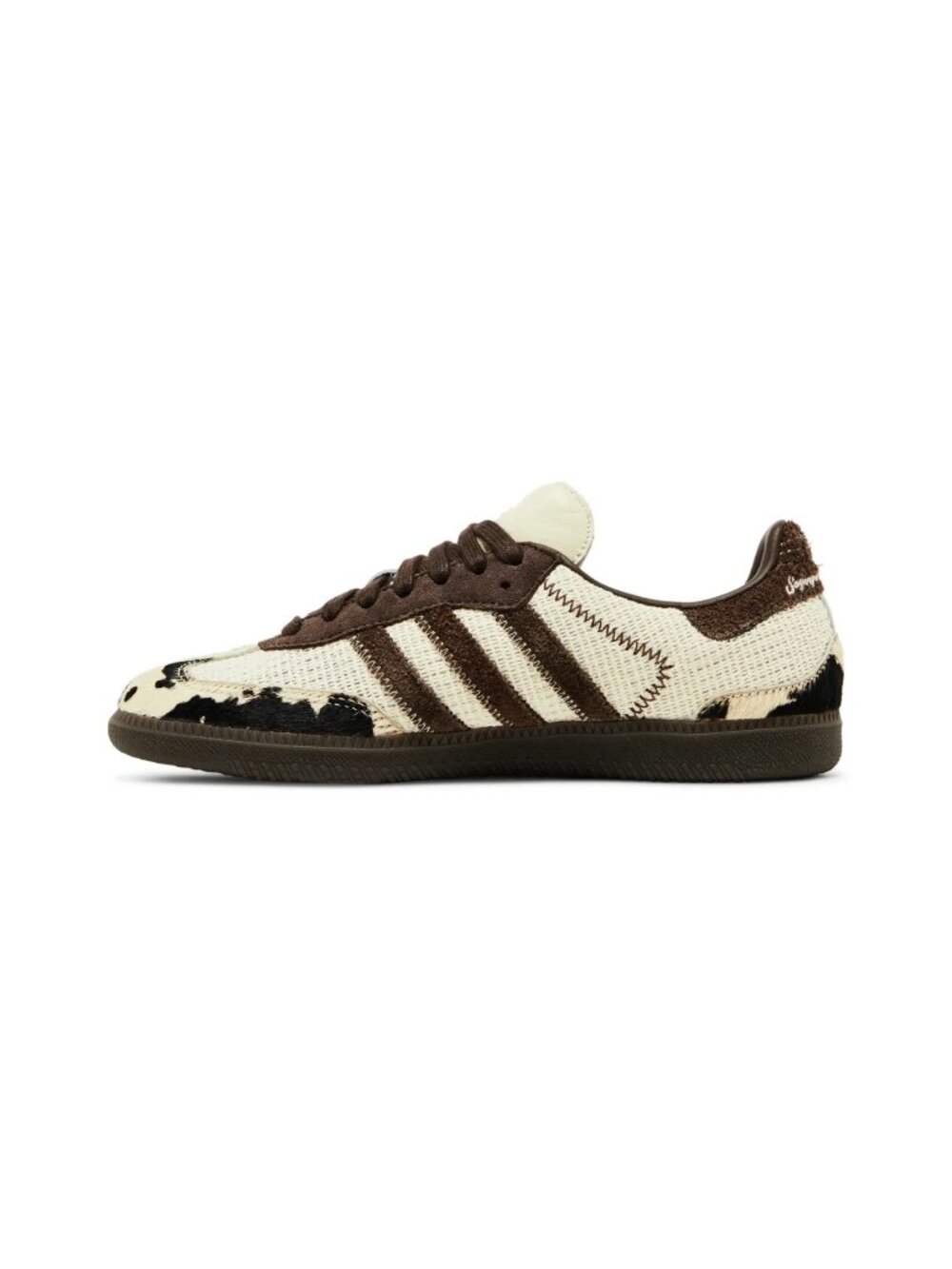 adidas Notitle x Samba Og Sz. 6.5 Brown Cow Print Unisex Sneakers - Picture 3 of 16